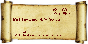 Kellerman Mónika névjegykártya